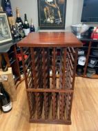 Mahogany Wine Rack with Top